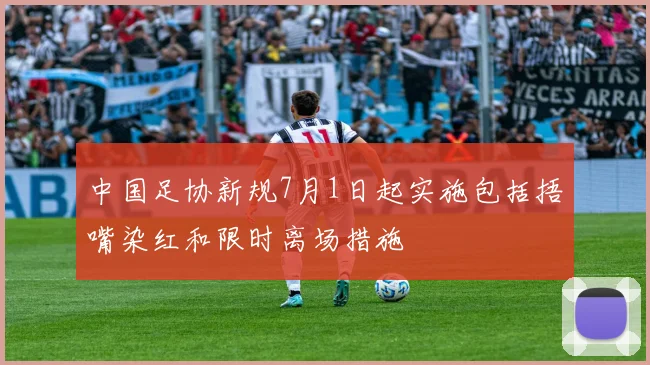 中国足协新规7月1日起实施包括捂嘴染红和限时离场措施